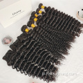 プレミアムブラジルの巻き毛の織り：100％処女人間の髪